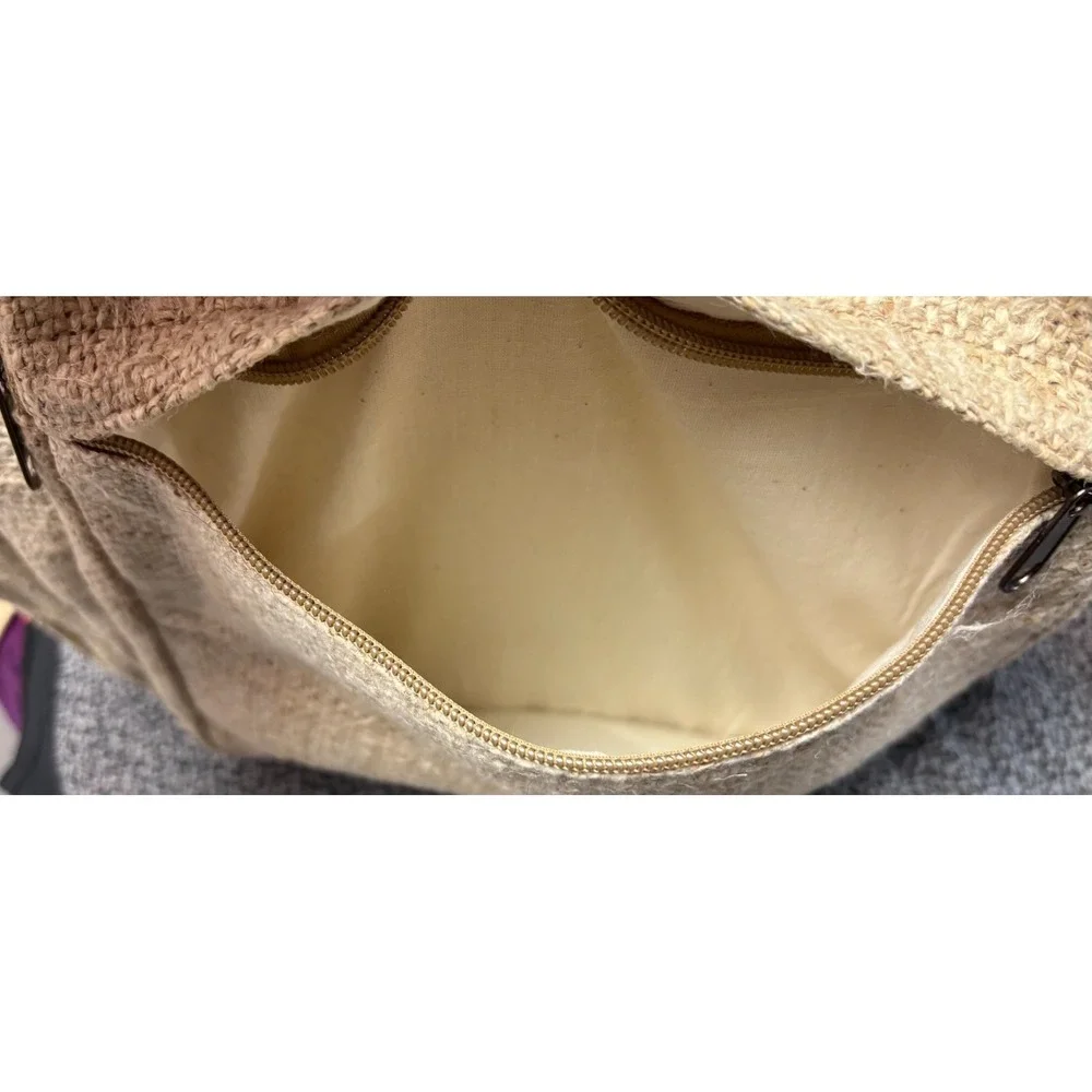HEMP Backpack Eco-Friendly ReThink‎ Himalayan Beige Rucksack Casual NWOT Hippie